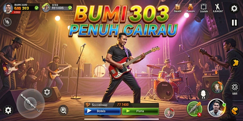 Tampilan gameplay yang menarik dalam BUMI303.