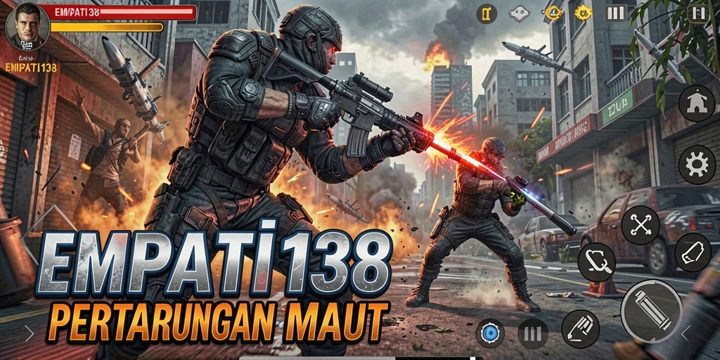 Screenshot yang menampilkan seru dan intensnya gameplay Action.