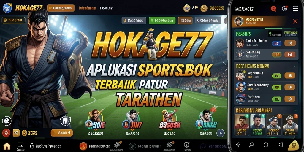 Screenshot HOKAGE77 menampilkan taruhan olahraga yang menarik dan interaktif.