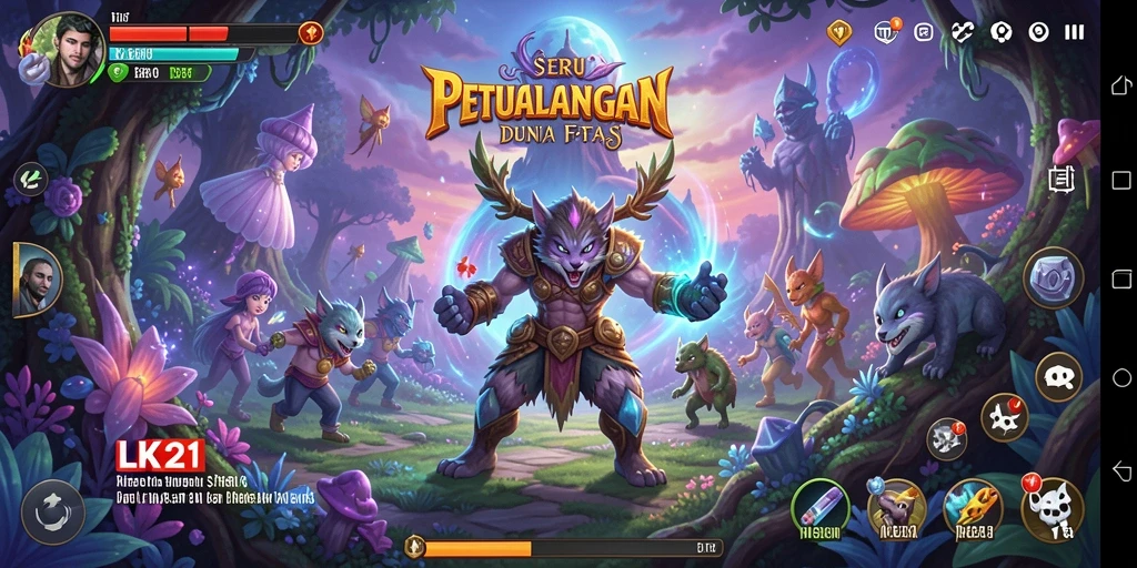 Screenshot gameplay LK21 menampilkan aksi seru di dunia petualangan.