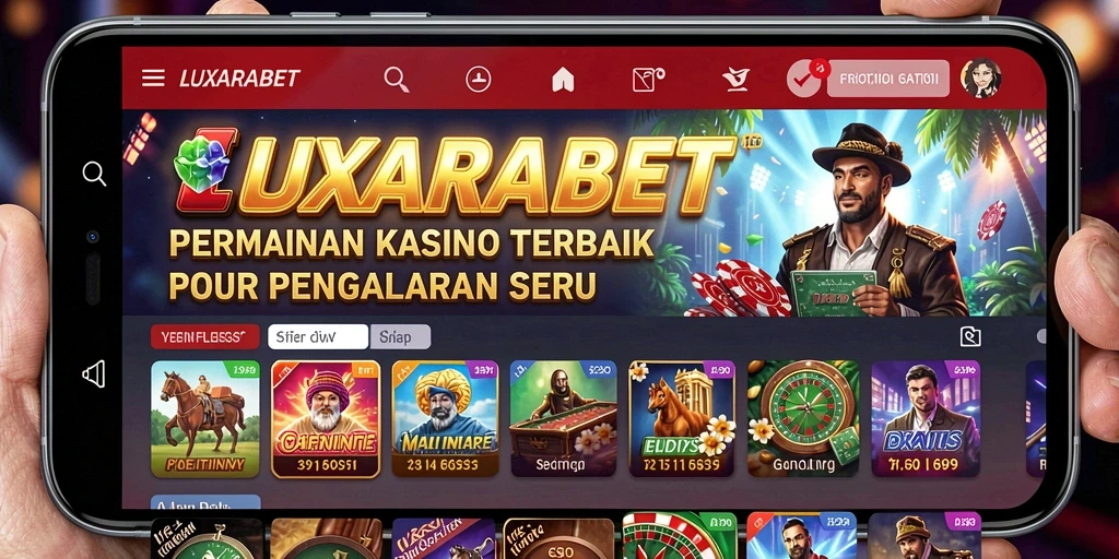 Screenshot gameplay LUXARABET menampilkan pengalaman kasino yang mengasyikkan dan interaktif.