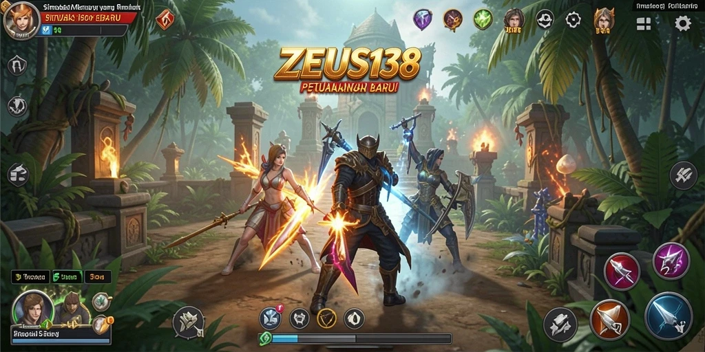 Tangkapan layar utama ZEUS138 menampilkan gameplay simulation yang mendebarkan.