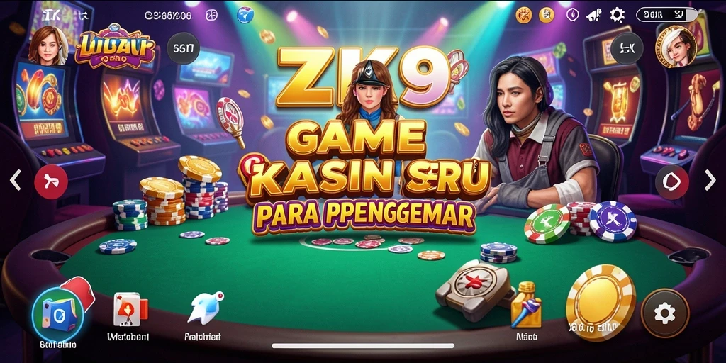 Tampilan permainan ZK9 yang mendebarkan dan interaktif.